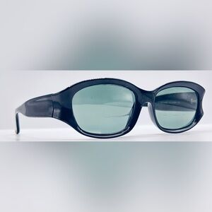 Lauren Hutton L586PL Black Oval Sunglasses Frames Only